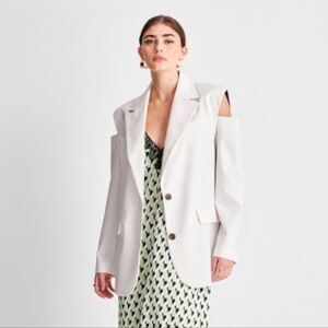 NEW Future Collective Women's Open Shoulder Oversized Blazer